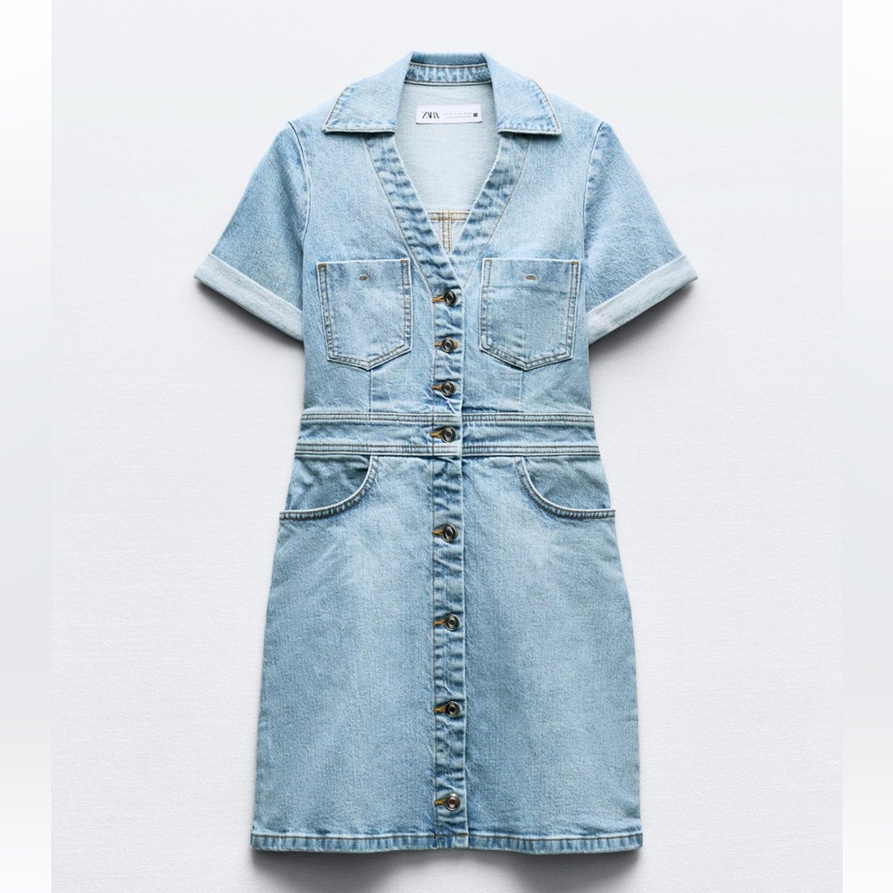 ZARA DENIM DRESS .NWOT